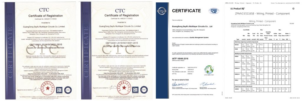 pcb certification, PCB UL, ROHS of PCB, Rigid-flex PWB